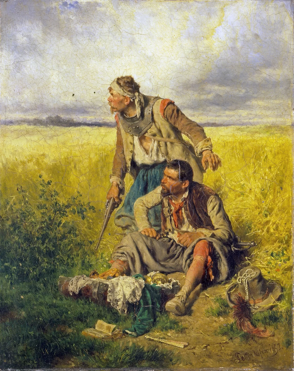 Ladri in un campo di grano (1852)